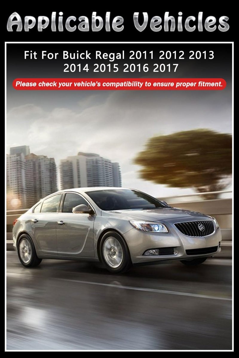BriYorWay Vent Shades Rain Guards for Regal 2011 2012 2013 2014 2015 2016 2017 Accessories, for Regal Window Deflectors Window Visors - Image 2